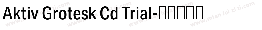 Aktiv Grotesk Cd Trial字体转换